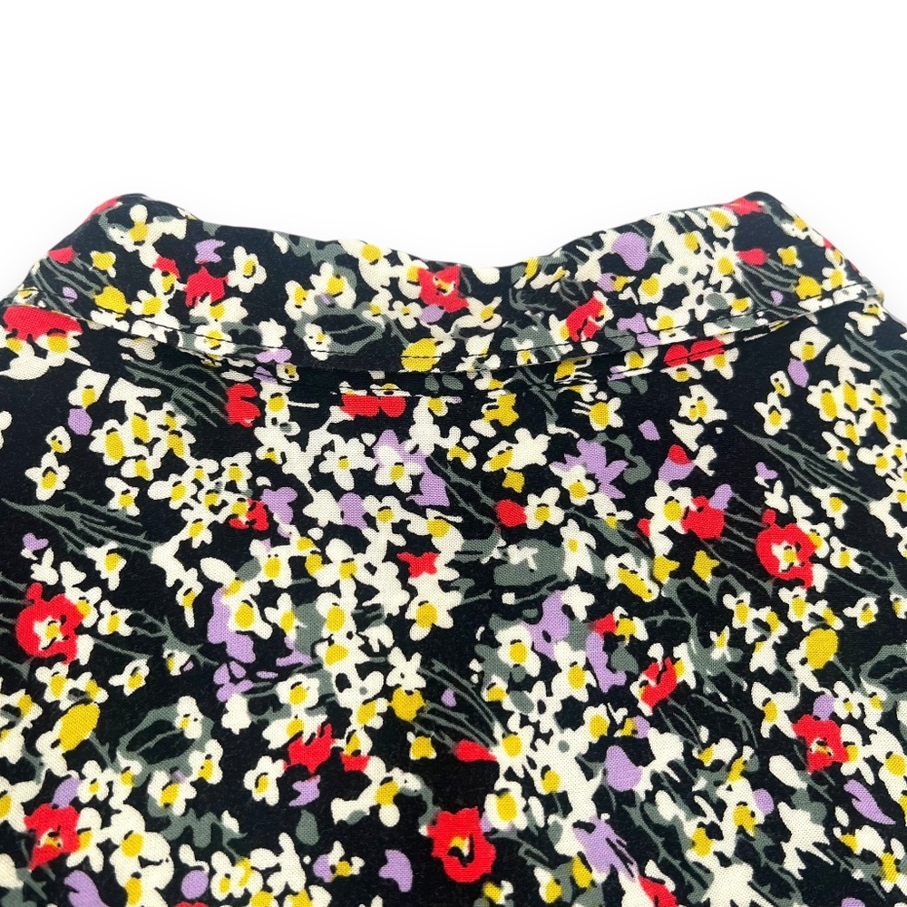 Intro Multicolor Floral Button Up Long Sleeve Tun… - image 6